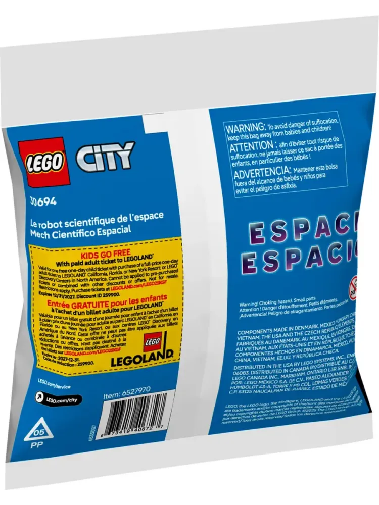 Конструктор City 30694 Космический научный робот