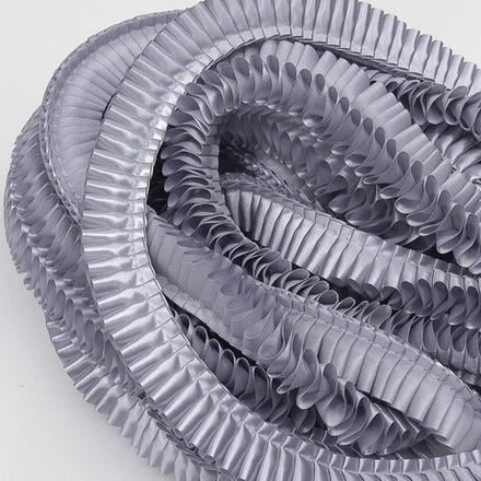 Лента плиссированная для наградных розеток. Цвет СЕРЕБРО. Код цвета 34С.