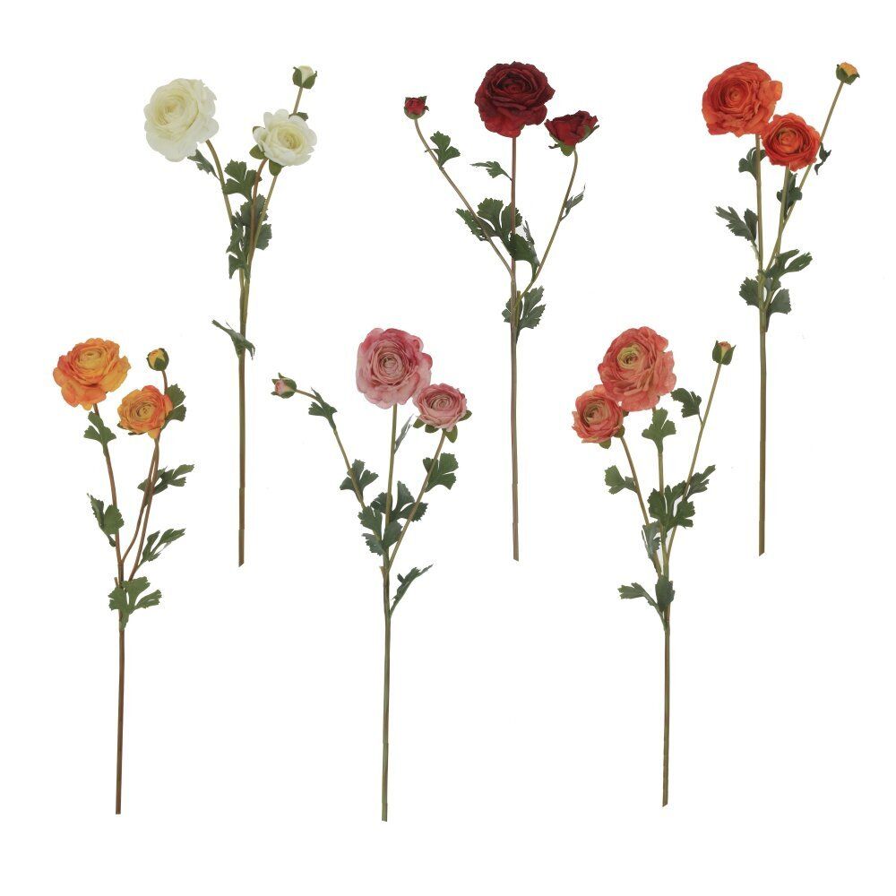 GAEM Цветок искусственный "Ранункулюс", L14 W17 H62 см, 6в.