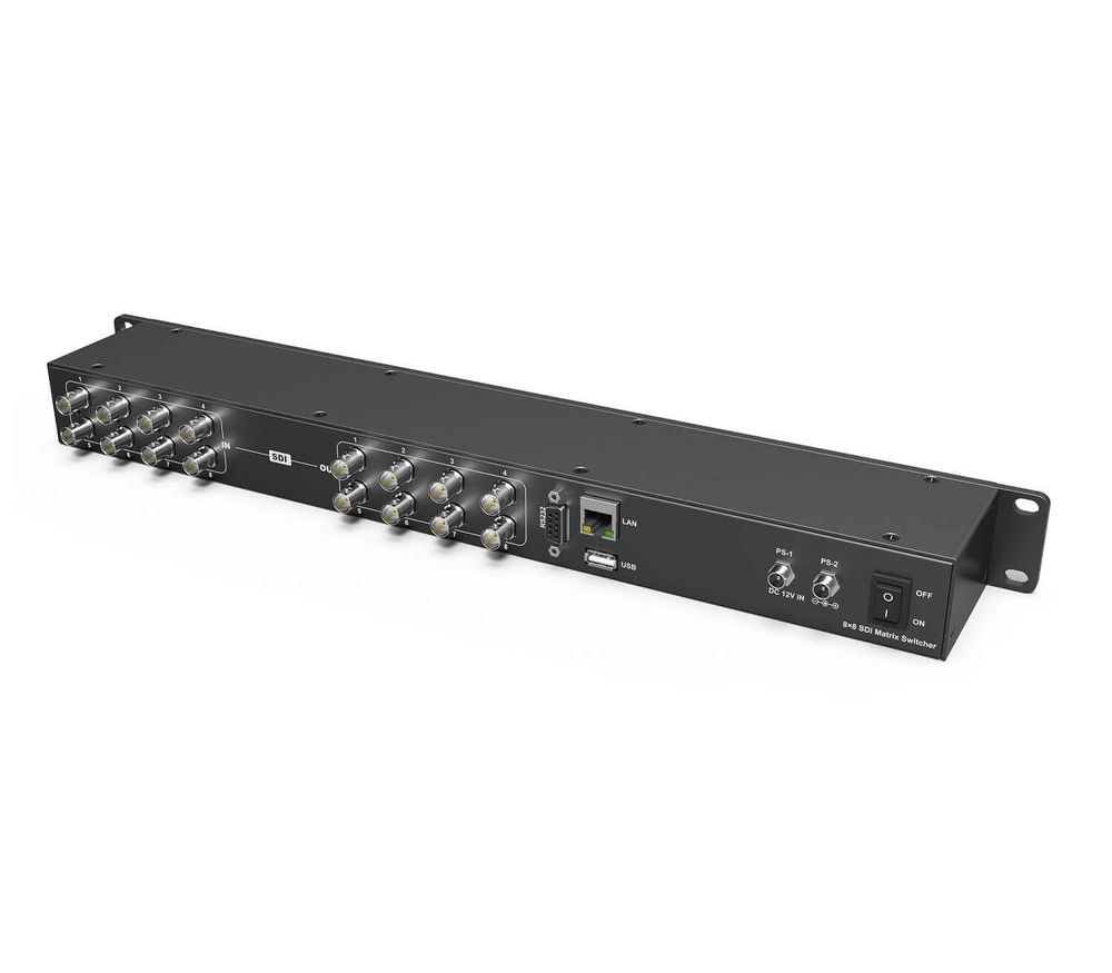 Коммутатор AvMatrix MSS0811, матричный, компактный, 3G-SDI 8x8