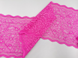 Эластичное кружево, 21,5см, фуксия (Арт: EK-2740), м