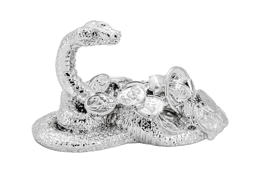 Статуэтка Змея с монетами, 10,5 х 6 см