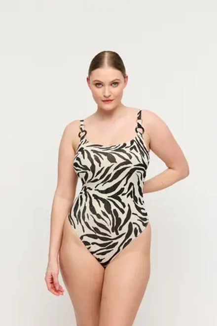 PRIMADONNA Swim Dalice Купальник с поролоновыми вставками без косточек, зебровый принт