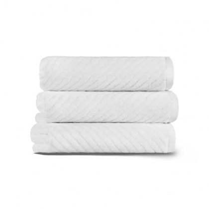 Полотенце 33х33 L'appartement Chevron white белое