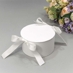 Коробка 11х6 см с лентами (Белый)