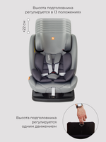 Автокресло Rant AY913 "MATRIX" Safety Line (graphite) группа 0+-1-2-3  (0-36 кг)