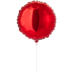 Шар фольгированный Круг 23 см (Красный)
