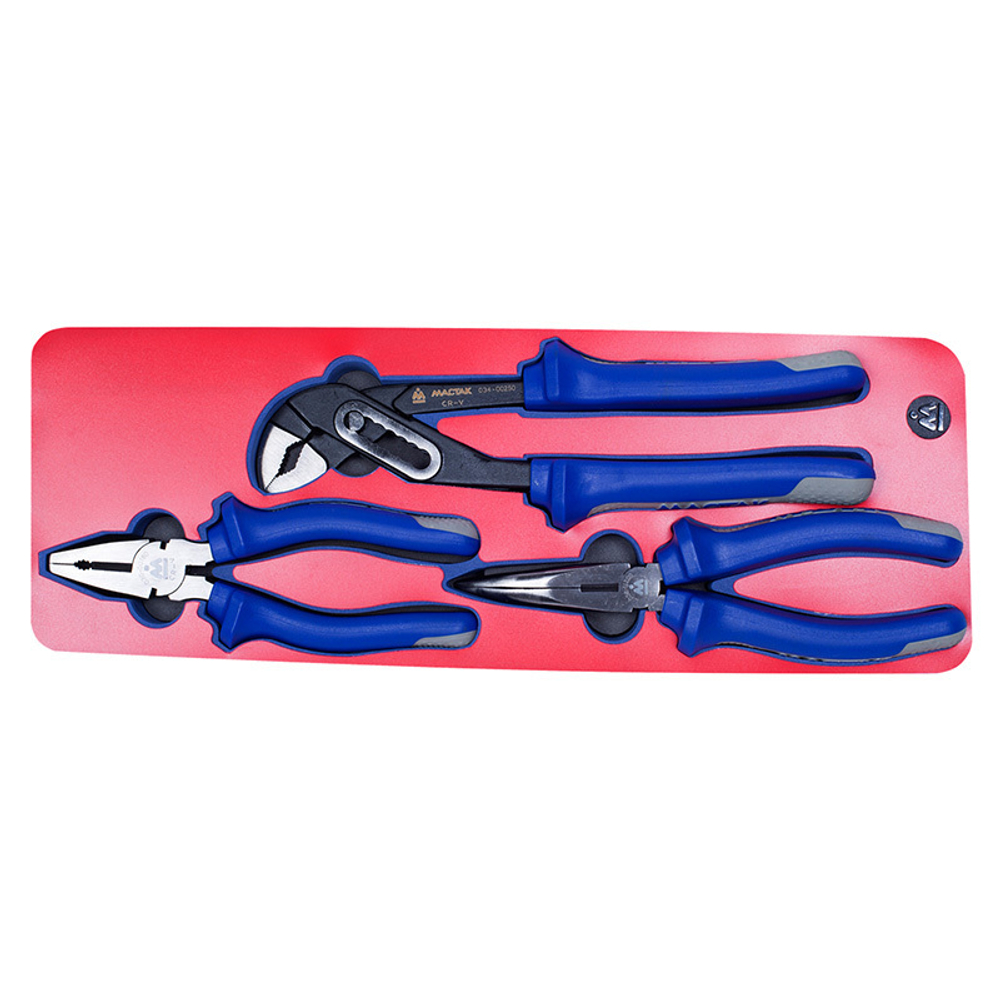 МАСТАК (5-3003) Набор шарнирно-губцевого инструмента, ложемент, 3 предмета