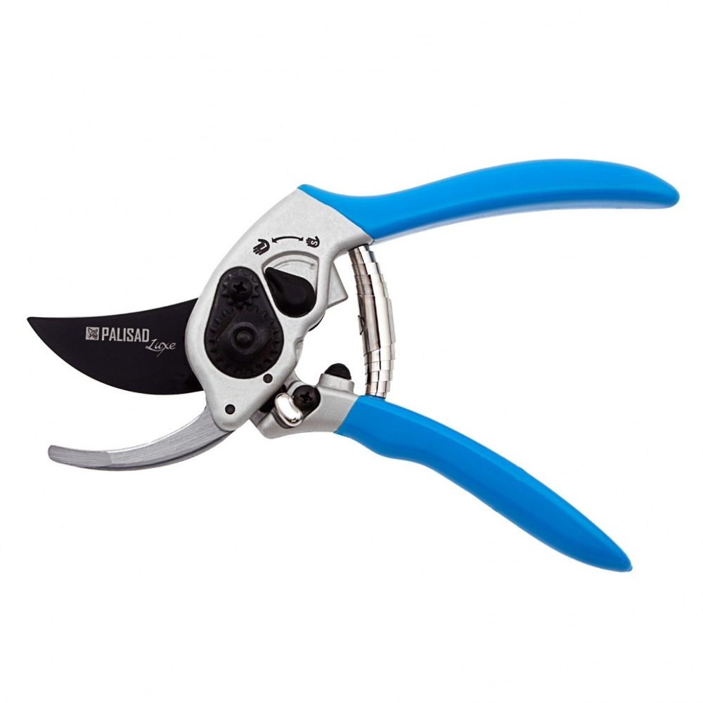 СЕКАТОР PALISAD ПРЯМОГО РЕЗА 210ММ РЕГУЛИРОВКА ЗАХВАТА АЛЮМИН/РУКОЯТКИ 60470
