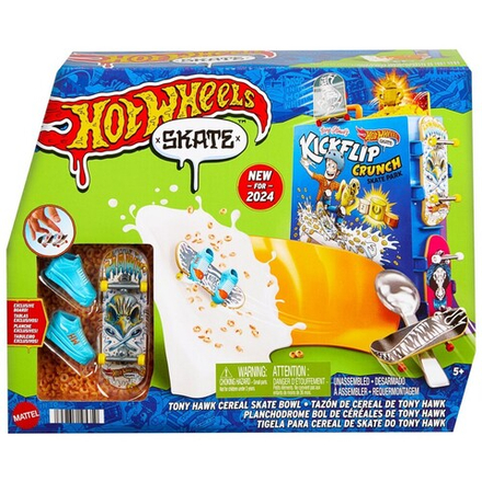 Hot Wheels Скейт - Тони Хоук Ceral завтрак рампа + фингерборд скейтборд HTP09 / артикул   HTP09  / GTIN 194735195350