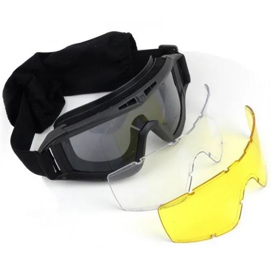 Очки Revision Locust со сменными линзами (чёрные)