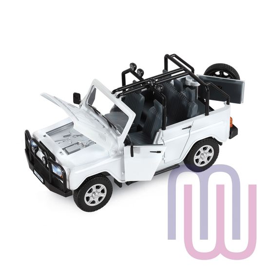 МОДЕЛЬ МАШИНЫ 1/24 УАЗ-469 БЕЛЫЙ