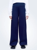 Брюки палаццо для девочки школьные на резинке