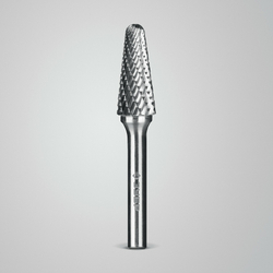 ЗУБР 12х28 мм, тип L (конус с закругленным углом 28°, радиус 3.0 мм), хв-к 6 мм, твердосплавная борфреза, ПРОФЕССИОНАЛ (28810-12-28)