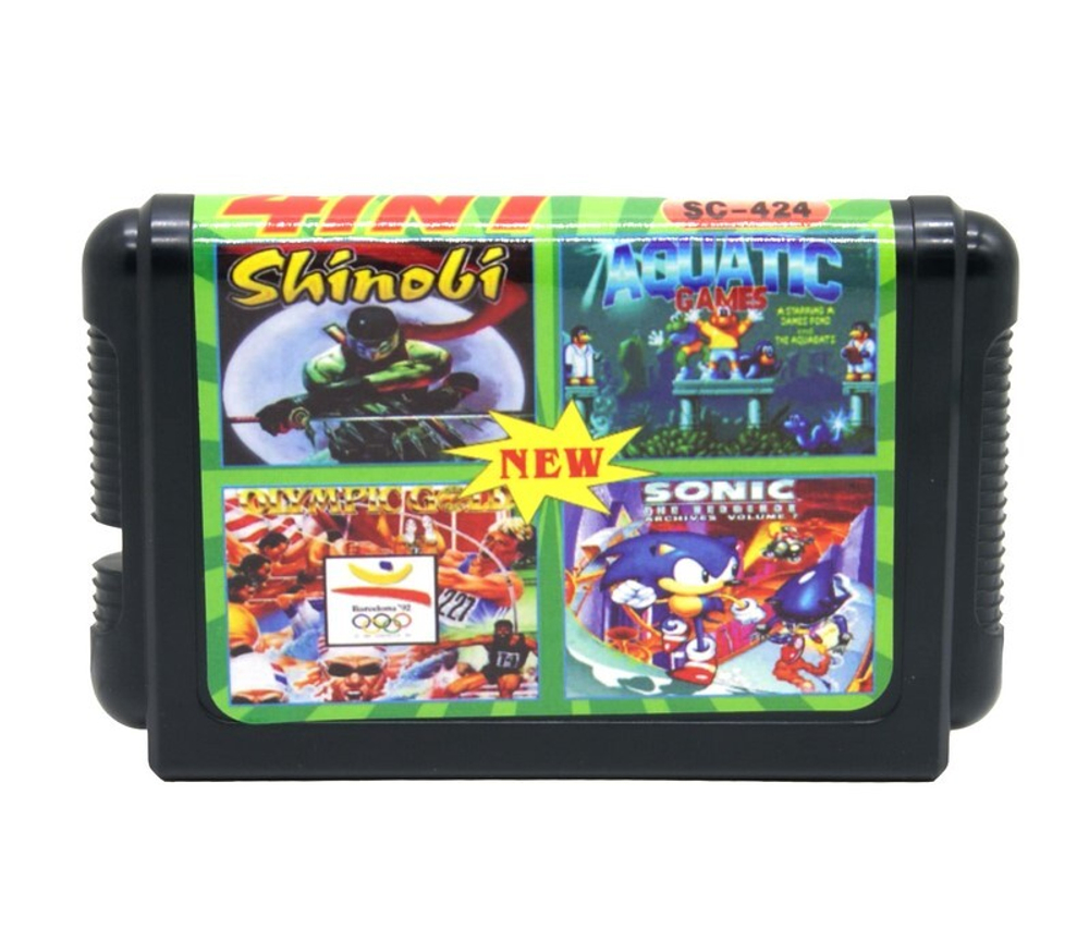 Картридж для SEGA SC-424 4 в 1