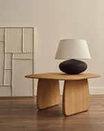 Журнальный столик Pirita из массива дуба в натуральной отделке, 70,6 x 70