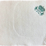 Коврик банный с вышивкой белый»Царь» 38*48см