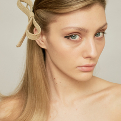 Бант "Стрекоза" льняной