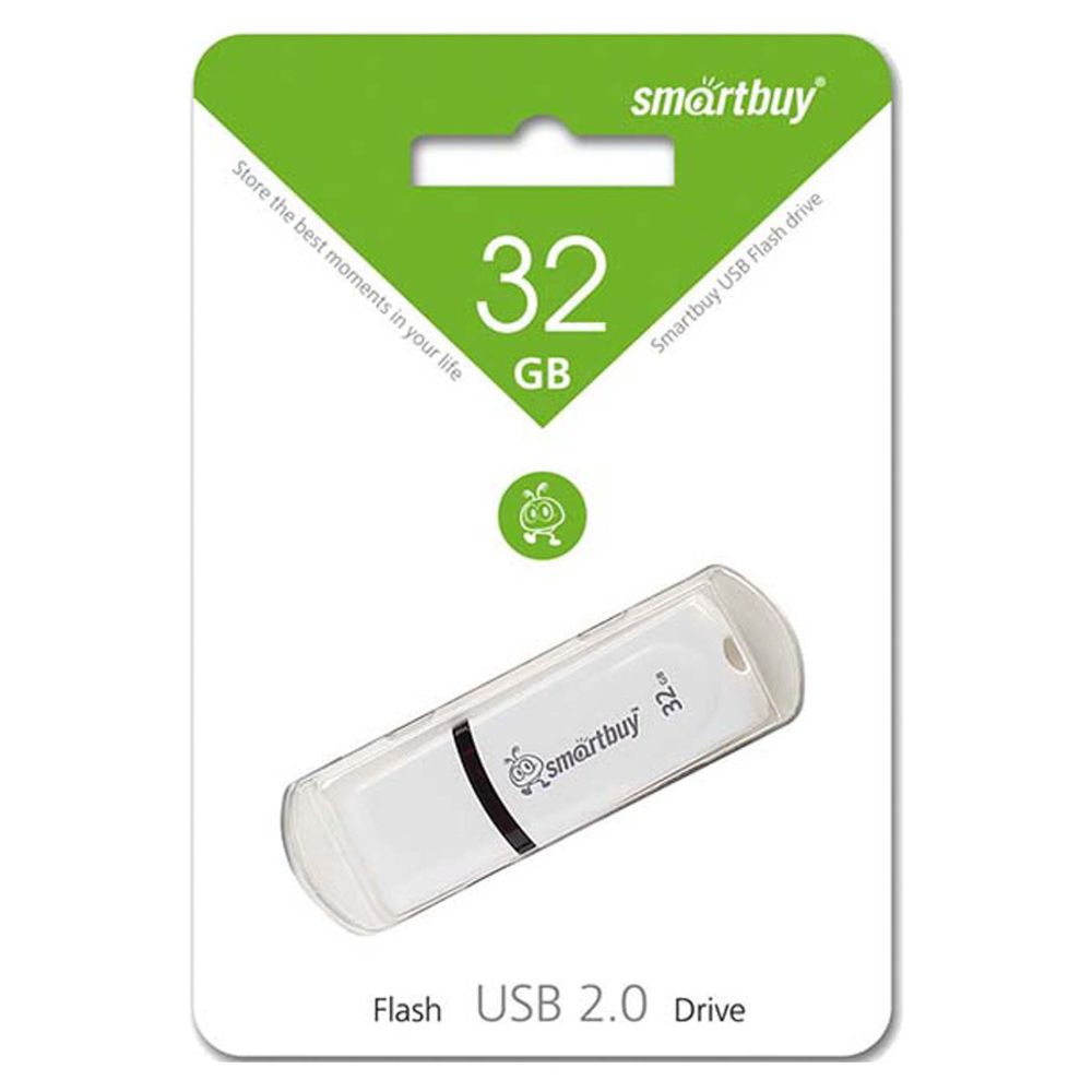USB-флеш (USB 2.0) 32GB Smartbuy Crown Белый