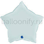 Фольгированная фигура, звезда, 18"/46СМ Сатин Pastel Blue