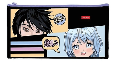Пенал на молнии мягкий "Аниме" (Хатбер)