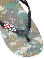 Шлепанцы муж. Saint Barth CAMO PATCH милитари
