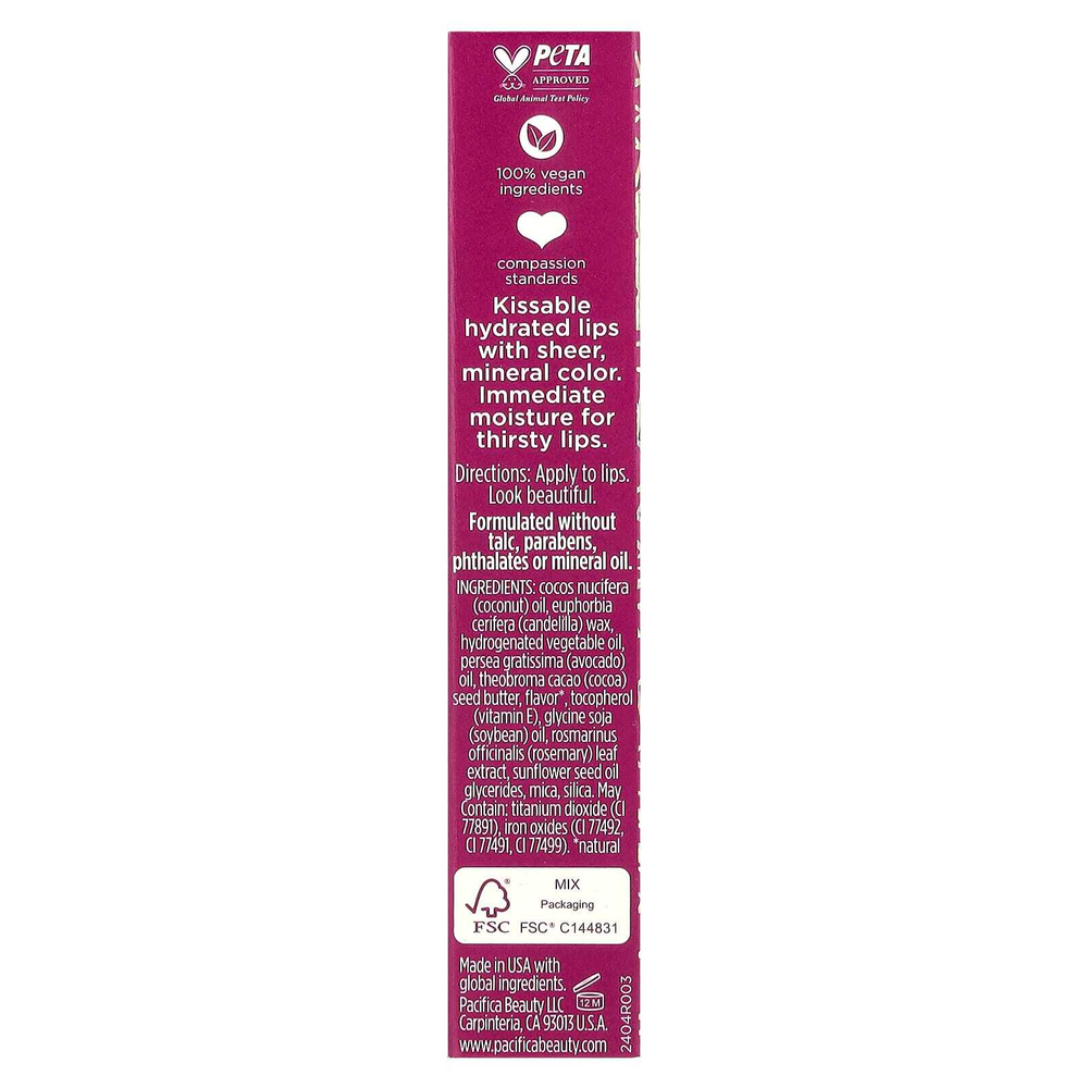 Pacifica, Color Quench, оттенок для губ, сахарный инжир, 4,25 г (0,15 унции)