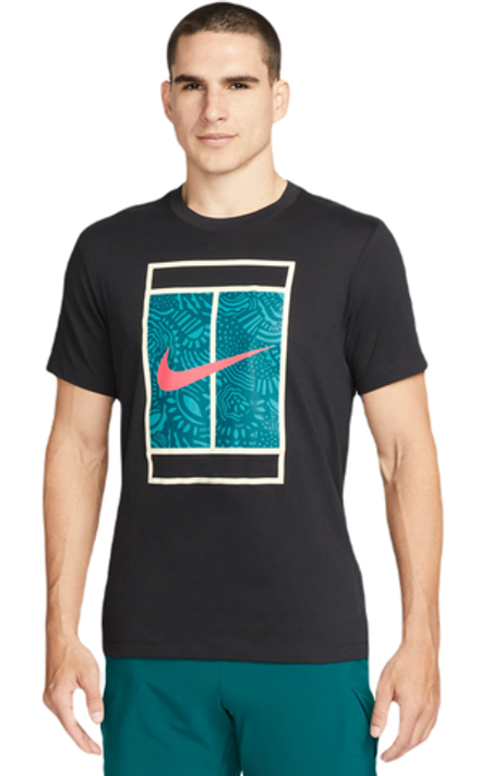 Мужская теннисная футболка Nike Court Dri-Fit Tennis T-Shirt - black