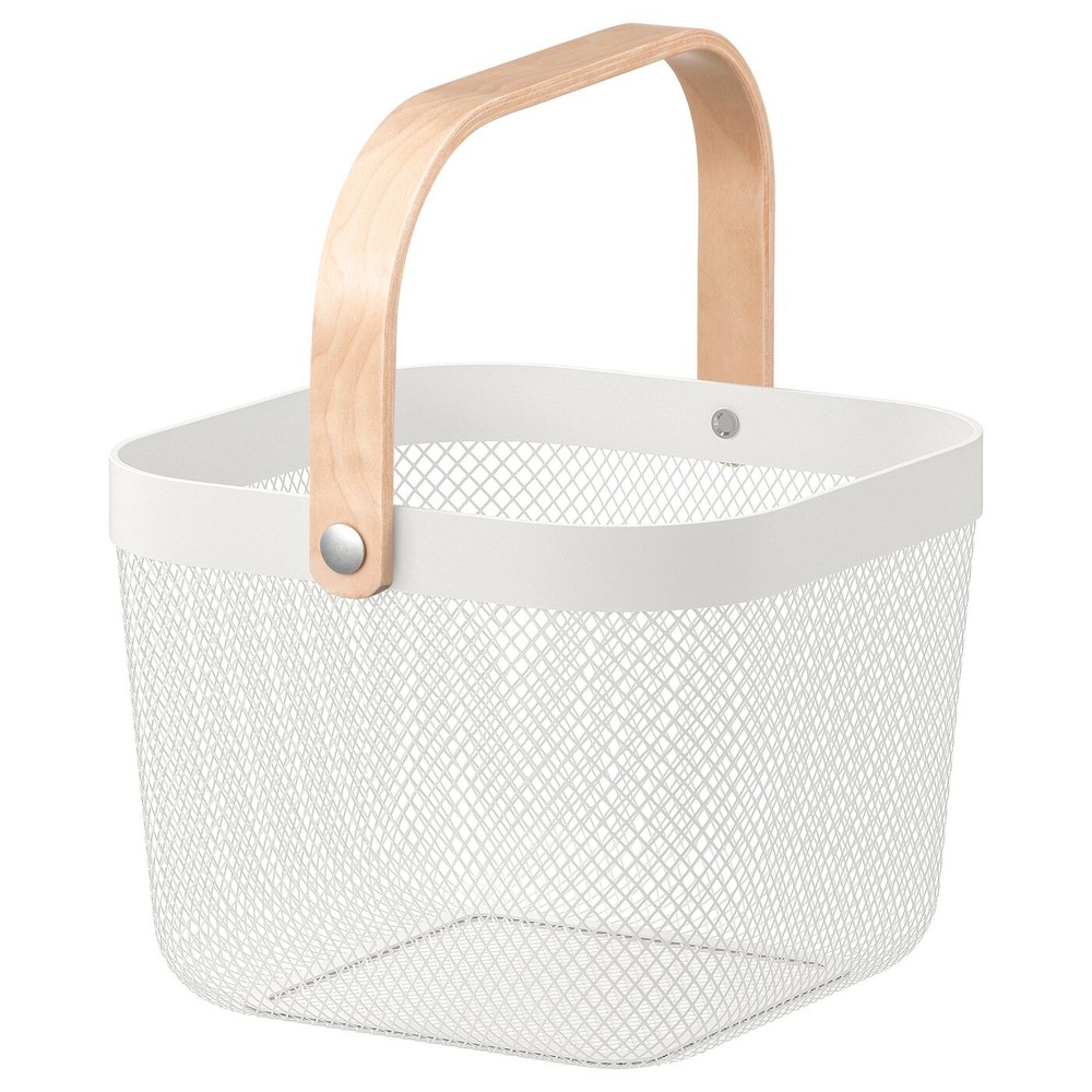 Корзина IKEA RISATORP (РИСАТОРП), Белый, 25x26x18 см