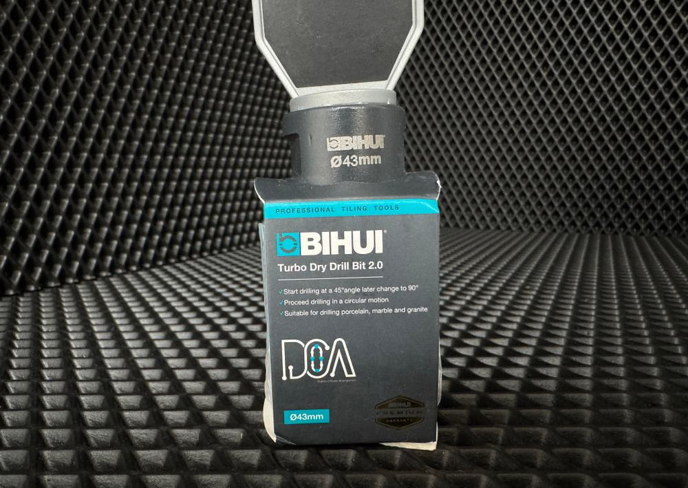Коронка алмазная для плитки и камня BIHUI, 43мм (вакуумная пайка точной формы), арт.DBDB43