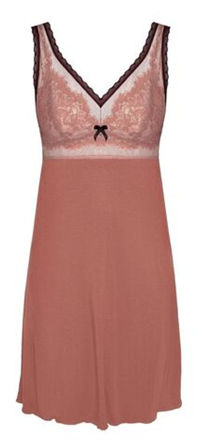 Сорочка Zoe из эластичного вискозного полотна (Размер: S) (Цвет: грязно-розовый)