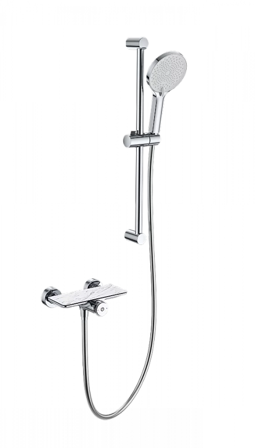 Смеситель для душа с гарнитуром WONZON & WOGHAND ClickPlate WW-B2052-A-CR хром