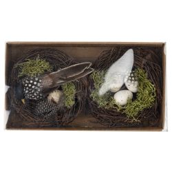 GAEM Набор из 2-х изделий декоративных "Пасхальная композиция" (3*4), L19,5 W12 H5 см