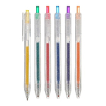 Ручка гелевая, автоматическая, Jiandan, цветные чернила, ароматизированные с блёстками, 6 шт