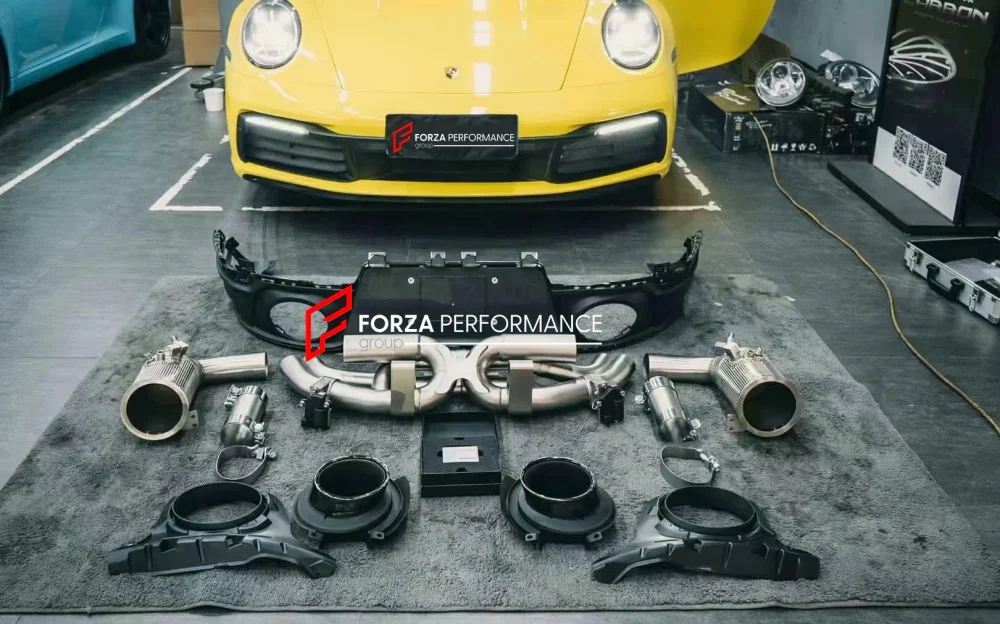 Выхлопная система с заслонками для Porsche 911 992 CARRERA S 2019+ 3.0L
