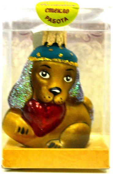 Ёлочное украшение &quot;Собачка Тотошка&quot; (Символ года), серия &quot;ВС&quot;, в подарочной упаковке (ФУП-504/17)