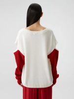 Свитер с разрезами на плечах OLA OLA