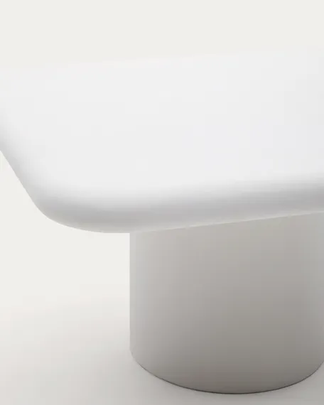 Уличный стол Addaia цемент, белый 135 x 135 см