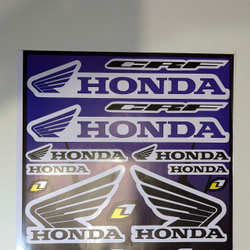 - Лист наклеек для стикербомбинга мотокросс (темно-синий)