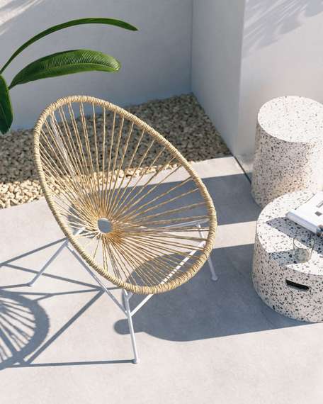 Плетеное кресло Acapulco бежевое