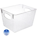 Корзина - органайзер для хранения «СКРЭДДИ ЛОК», прозрачная, 21.8*17.8*14.5см (пластик АВС)