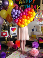 Сердце из шаров "Likee Party"