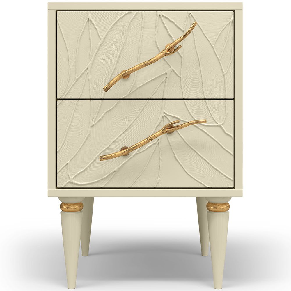 Тумба Арт Колор leaves Классик Голд Серый шелк