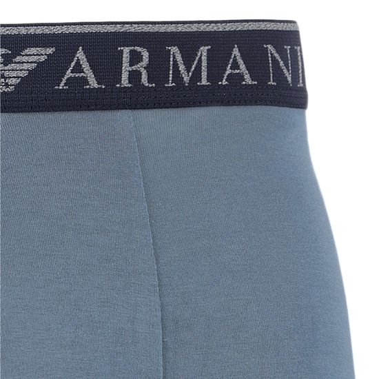 Набор мужских трусов боксеров 2в1 (серый, серо-голубой) Emporio Armani 111912_4F720 15349