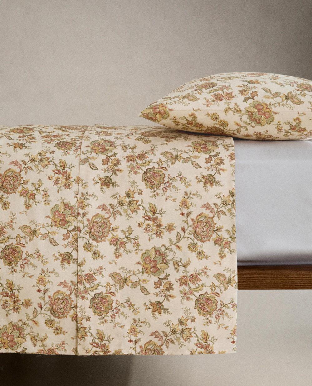 Пододеяльник Zara Home сатин, хлопок 100%, с цветочным принтом, 6186/088