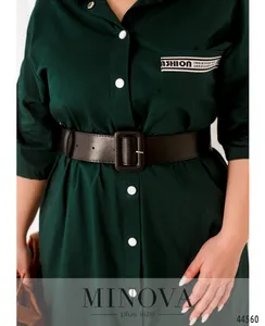 Платье 186Б-темно-зеленый Minova