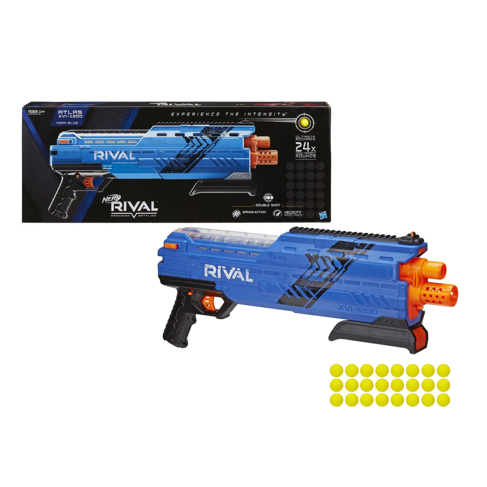 Nerf: Бластер Rival Atlas XVI-1200 B3857  — Blaster Nerf Rival Atlas XVI-1200 — Нерф Нёрф Хасбро