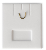 Вкладыш 03/наклонный/для серег/подвески/2 прорези/крючок/окошко для бирки/прорезь для