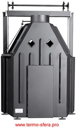 Каминная топка Экокамин Альфа 800 K с контргрузом