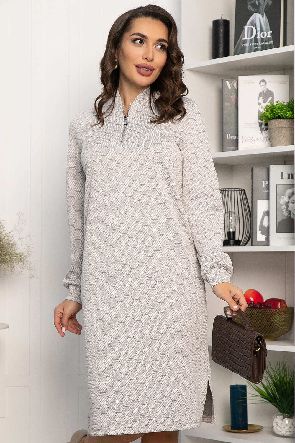 Платье Изящный образ (бежевое) П13750-19М LT Collection